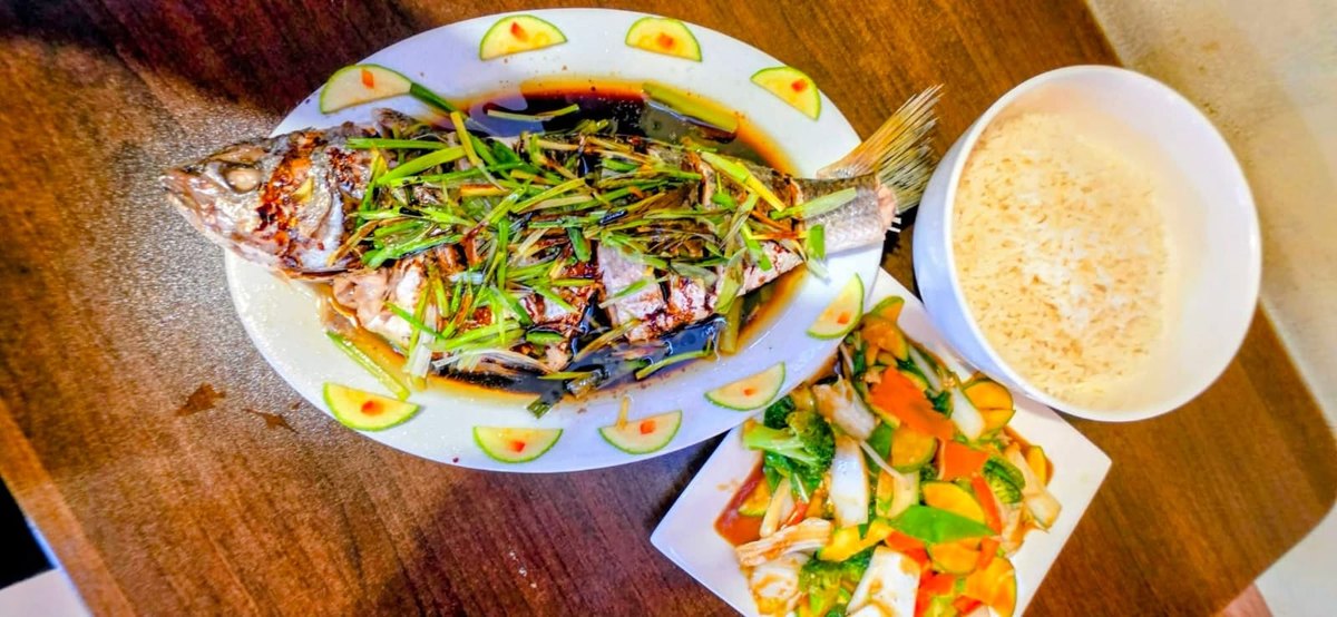 Corvina al sillao en Chifa Yuan Fen